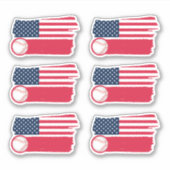 Stickers de baseball USA (Devant)