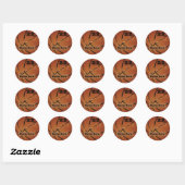 Stickers de basket-ball personnalisés cool (Feuille)