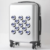 stickers de basket bleu noir pour 13 membres de l' (Sur valise)