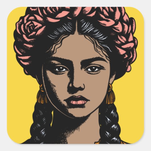 Stickers de beauté mexicaine Fierce (Devant)