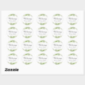 Stickers de bienvenue Mariage de couronne verte, F (Feuille)