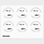 Stickers de bienvenue Mariage des Îles Vierges, Fa (Feuille)