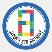 Stickers de bloc de construction pour la 8e partie (Devant)