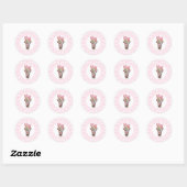Stickers de bonbons Buffet Rose Whimsical (Feuille)