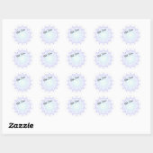 Stickers de bord vert clair violet (Feuille)