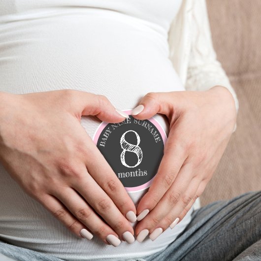 Stickers de bosse mensuelle de grossesse