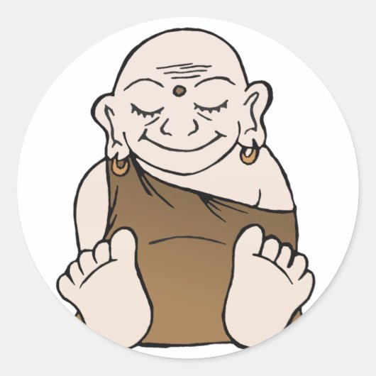 Stickers de bouddha heureux (Devant)