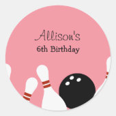 Stickers de Bowling Fun Favkers (Devant)