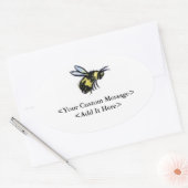 Stickers de bug ovale de l'art des insectes Custom (Enveloppe)