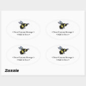 Stickers de bug ovale de l'art des insectes Custom (Feuille)