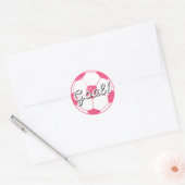 Stickers de but de balle de football - rose (Enveloppe)