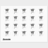 Stickers de capuchon noir et gris, Classe (Feuille)