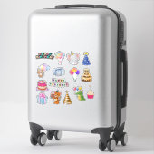 Stickers de célébration Anniversaire de enfant cou (Sur valise)