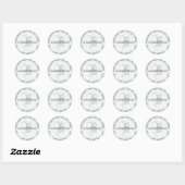 Stickers de chambre de mariée Monogramme Mariage (Feuille)