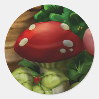 Stickers de champignon Jingle Little Gnome
