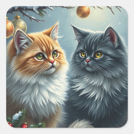 Stickers de chat de fête (Devant)