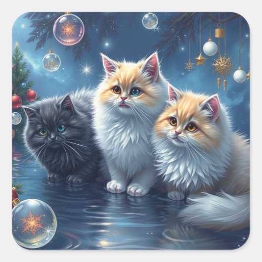 Stickers de chat de fête (Devant)