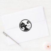 Stickers de chats Yin Yang (Enveloppe)