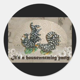 Stickers de chauffage domestique pour poulets noir