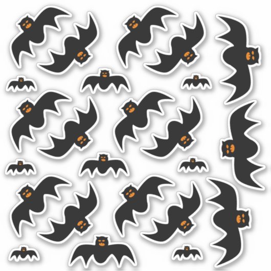 Stickers de chauve-souris effrayant de différentes (Devant)