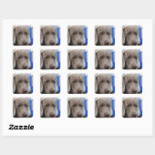 Stickers de chien doux Weimaraner (Feuille)