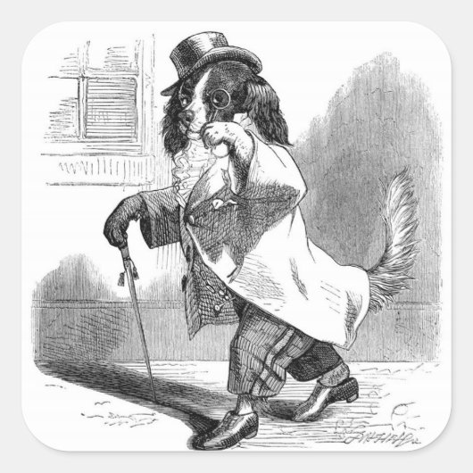 Stickers de chien vintage (Devant)