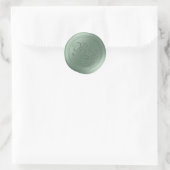 Stickers de cire à double monogramme Grove Script (Sac)