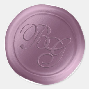 Stickers de cire de monogramme de purge de la Wist