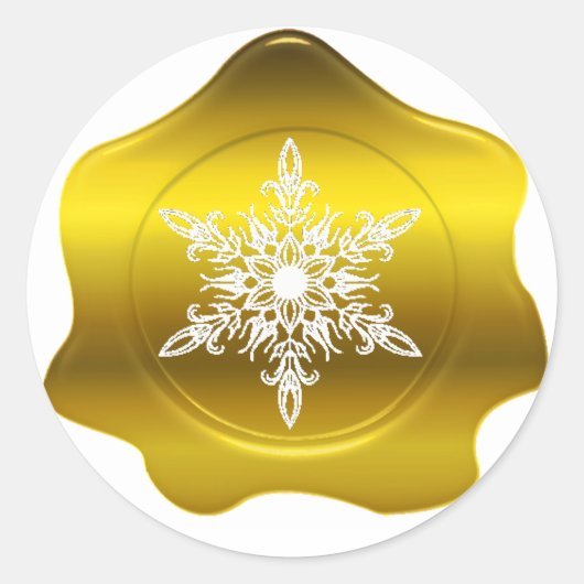 Stickers de cire d'or de Noël (Devant)