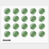 Stickers de cire Monogramme 2 lettres vert (Feuille)
