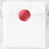 Stickers de cire Monogramme Red Hot Calligraphy (Sac)