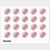 Stickers de cire monographique rose 1 lettre (Feuille)