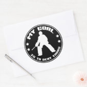 Stickers de citation de gardien de but de hockey d (Enveloppe)