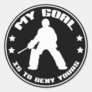 Stickers de citation de gardien de but de hockey d