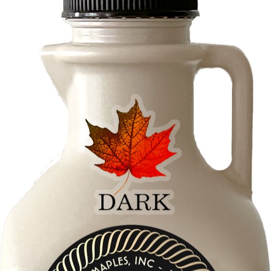 Stickers de classement feuille d'érable coloré