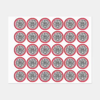 Stickers de code QR personnalisables pour les comm