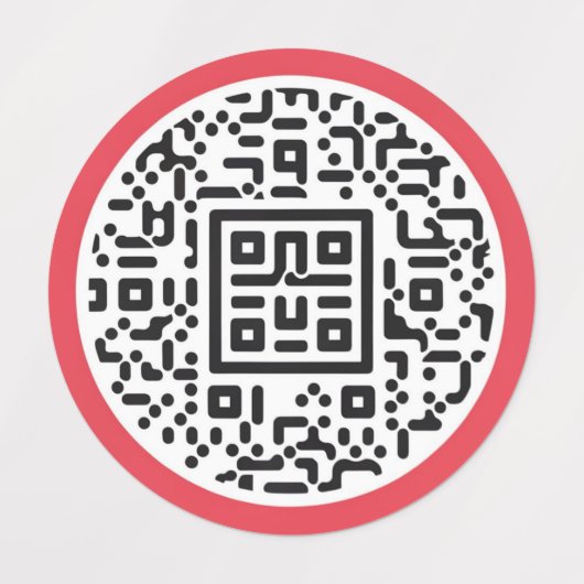 Stickers de code QR personnalisables pour les comm (Design 1)