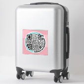 Stickers de code QR personnalisés pour les traders (Sur valise)