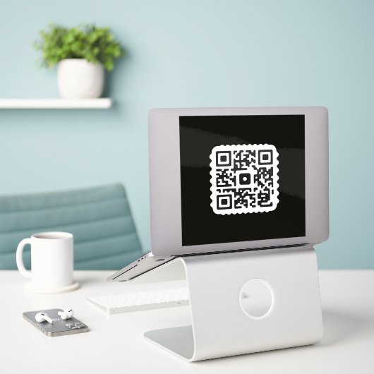 Stickers de code QR unique pour les commerçants" (Ordinateur portable sur le bureau)