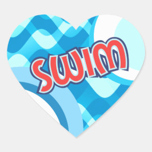 Stickers de coeur SWIM