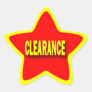 Stickers de compensation de la forme étoile