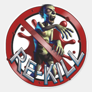 Stickers de comptage de retuage de zombie