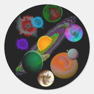 Stickers de conception du système solaire