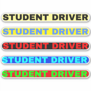 Stickers de conducteur étudiant (texte de conducte