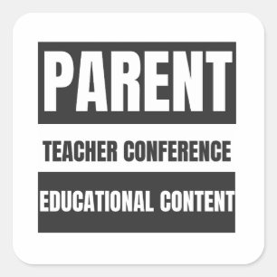 Stickers de conférence pour enseignants parents