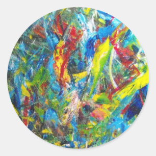 Stickers de couleurs vives