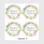 Stickers de courge à papillon et de contour de cha (Feuille)