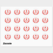 Stickers de couronne de la fête du Canada (Feuille)