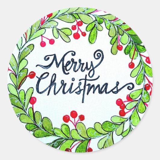 Stickers de couronne de Noël (Devant)