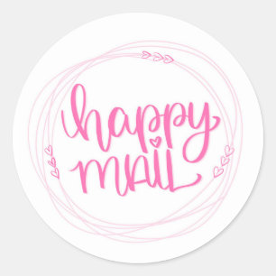 Stickers de courrier heureux